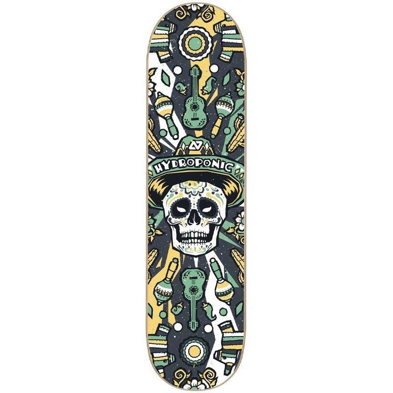deska HYDROPONIC - Mexican Skull 2.0 Skate Deska (BLACK) velikost: 8.125in