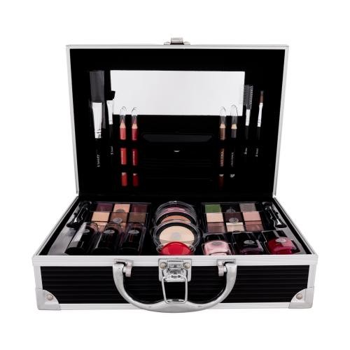 2K All About Beauty Train Case Black 60,2 g kufřík dekorativní kosmetiky pro ženy