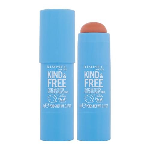 Rimmel London Kind & Free Tinted Multi Stick 5 g multifunkční tónovací tyčinka pro ženy 002 Peachy Cheeks