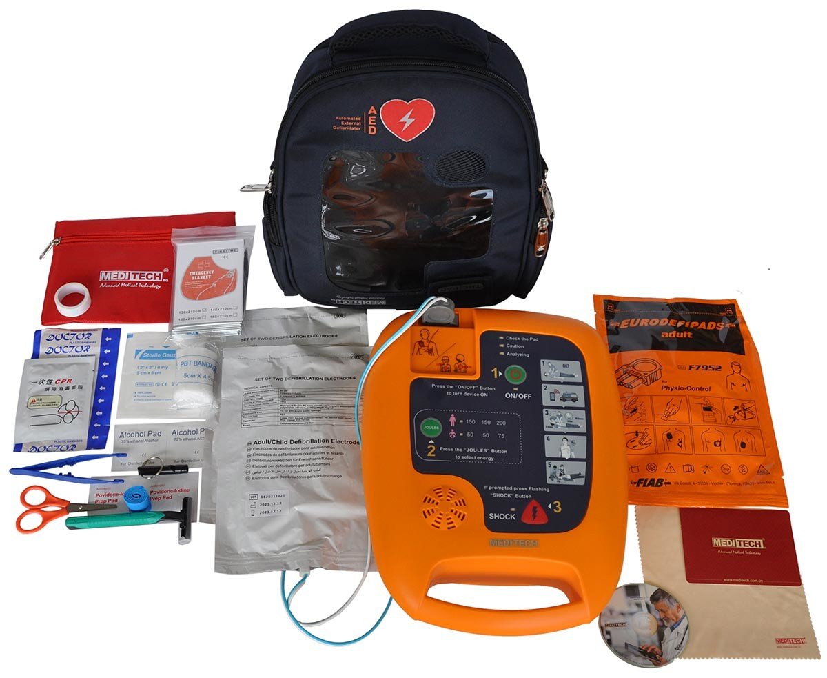 MEDITECH Equipment Co, Ltd. DEFIBRILÁTOR AED MEDITECH Defi5S včetně AMBU balíčku