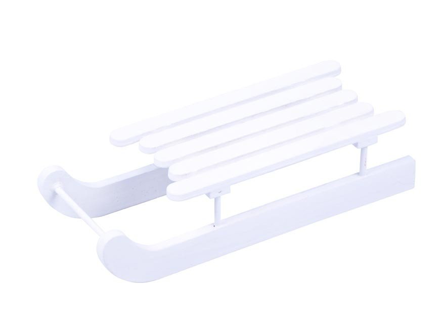 MFP 8886431 Sáňky 20 cm bílé dřevo
