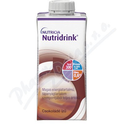 NUTRIDRINK S PŘÍCHUTÍ ČOKOLÁDOVOU perorální roztok 24X200ML