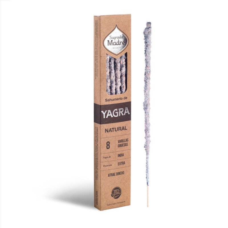 Vykuřovací tyčinky NATURAL yagra (8 ks) Sagrada Madre