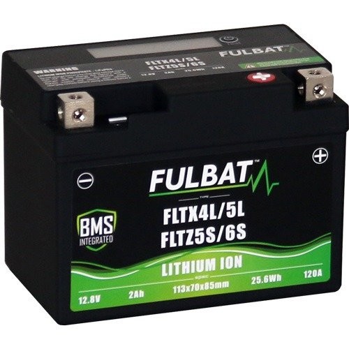 Lithiová baterie Fulbat LiFePO4 FLTX4L/5L FLTZ5S/6S 12,8V/2Ah-120A