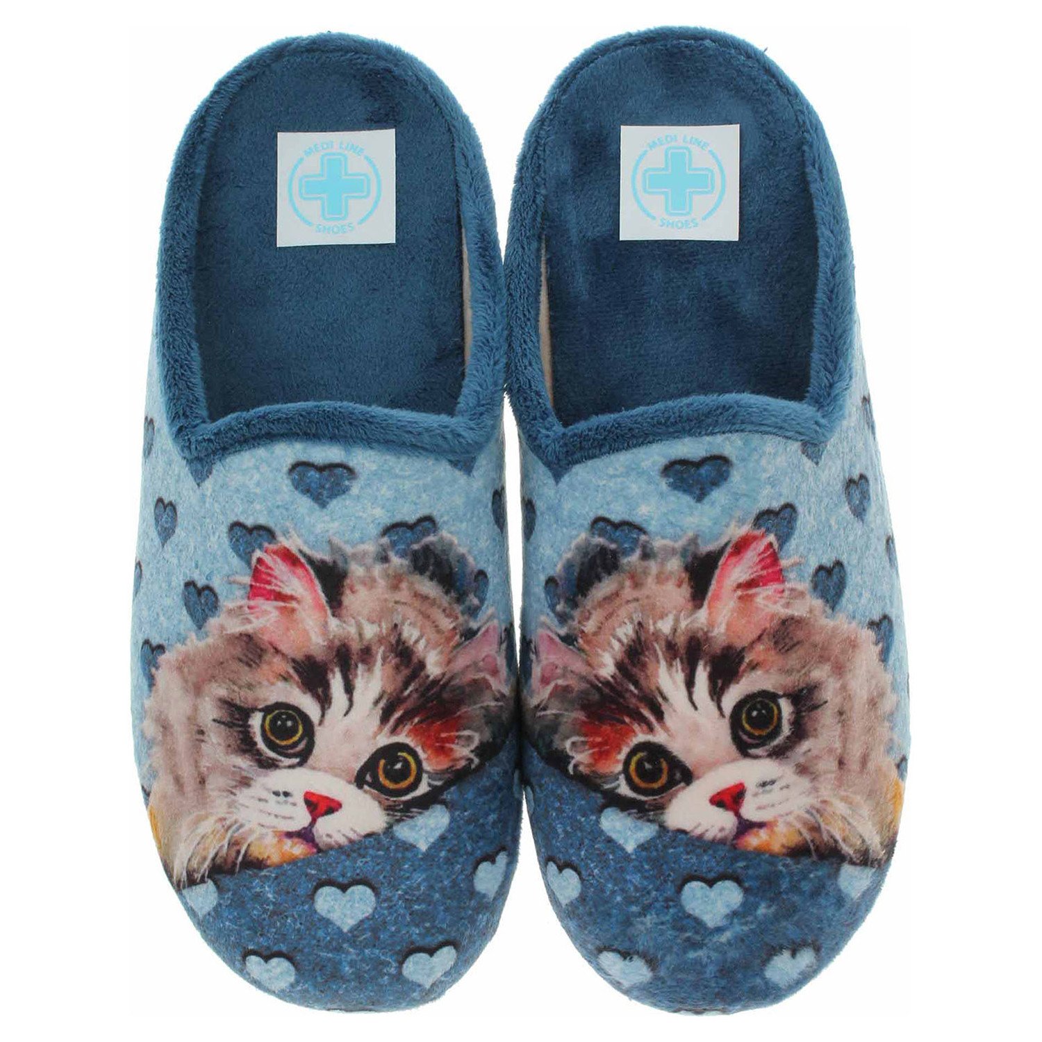 Ecco Dámské domácí pantofle Medi Line 5170-023 azul barca 23500712