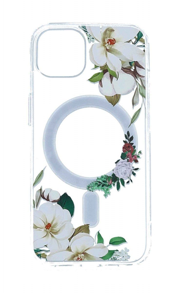 Kryt Tel Protect Flower iPhone 12 Pro MagSafe s bílými květy 98524