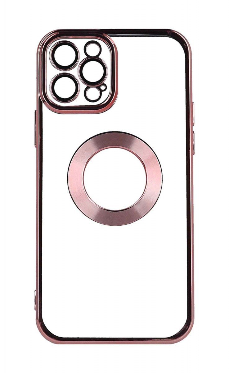 Kryt TopQ iPhone 12 Pro Beauty Clear růžový 98572