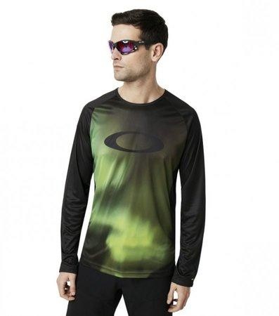 OAKLEY MTB LS TECH TEE AURORA BOREALIS, vel.XXL - MTB dres