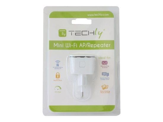 TECHLY 028566 Techly Wireless range extender repeater AP 802.11b/g/n 300N wall-plug, 028566