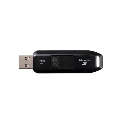PATRIOT Xporter 3 128GB / USB 3.2 Gen 1 / vysouvací / plastová / černá, PSF128GX3B3U