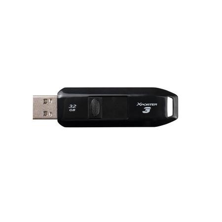 PATRIOT Xporter 3 32GB / USB 3.2 Gen 1 / vysouvací / plastová / černá, PSF32GX3B3U