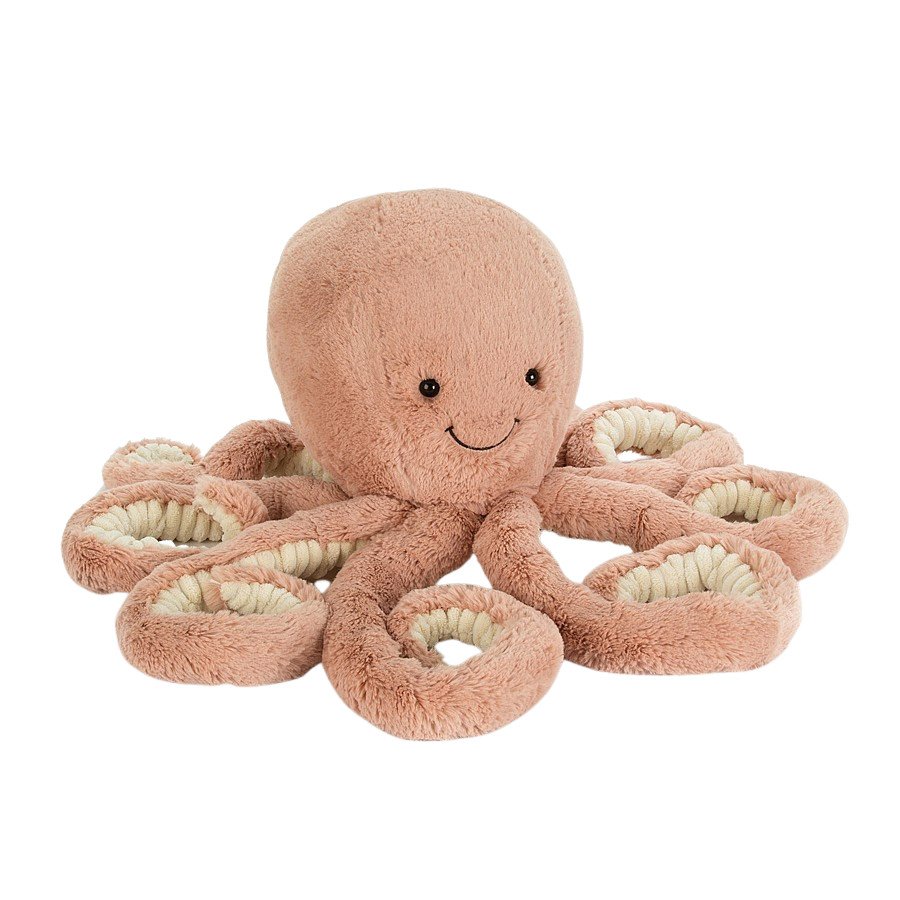 Jellycat Plyšová hračka - chobotnice Odell, velká růžová