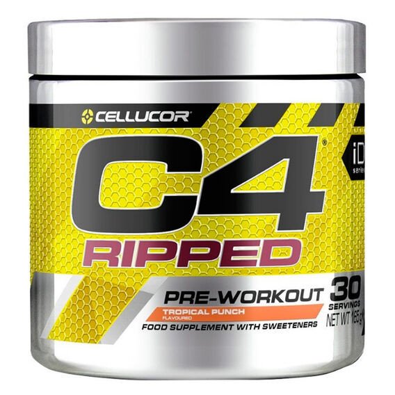 Cellucor C4 Ripped Příchuť: modrá malina, Velikost balení: 165 Gramů