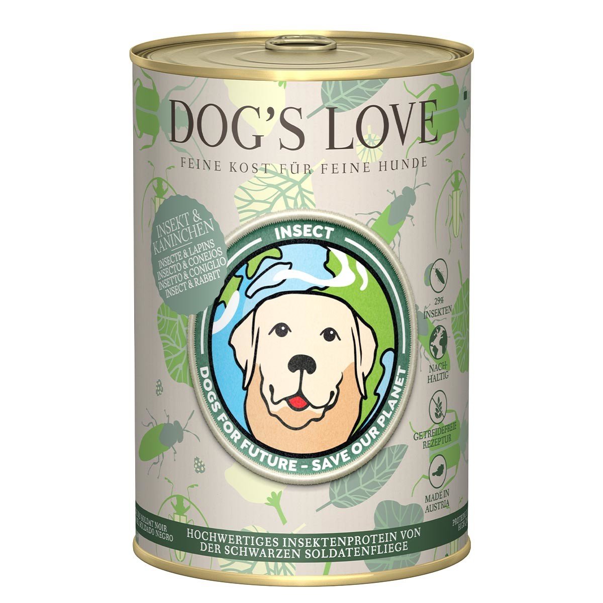 Dog's Love HMYZ A KRÁLÍK 6 × 400 g