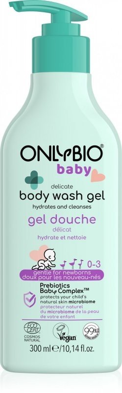 OnlyBio Jemný mycí gel pro miminka - vhodný hned od narození 300 ml