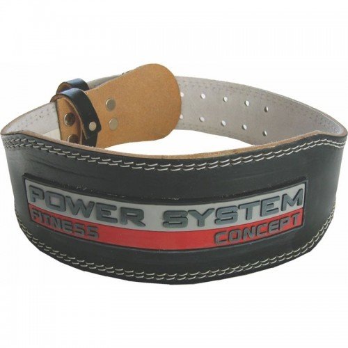 Opasek Power Black (kožený černý I) L