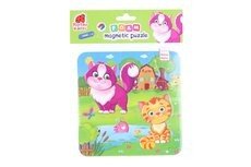 Lamps Pěnové magnetické puzzle - kočičky 16 dílků