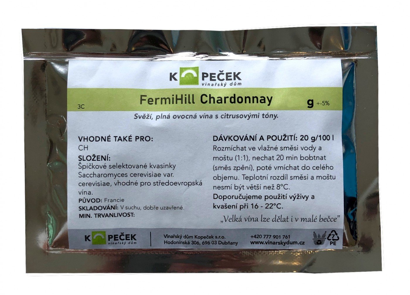 FermiHill Chardonnay 20 g