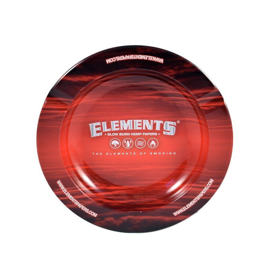Elements Red kovový popelník