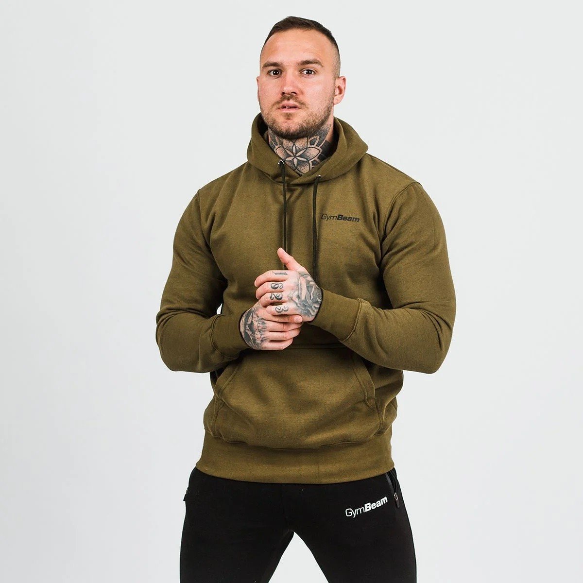 Gym Beam Mikina Athlete Military Green Black Velikost: M