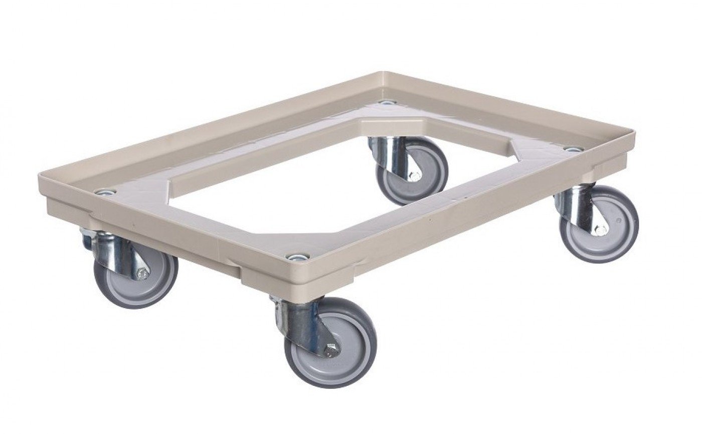 Vozík pod přepravky 4 otočná gumové kolečka 100 mm