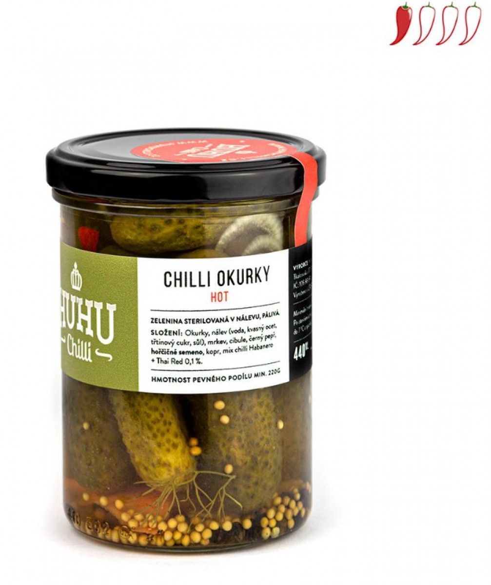 Chilli okurky - hot 440 ml
