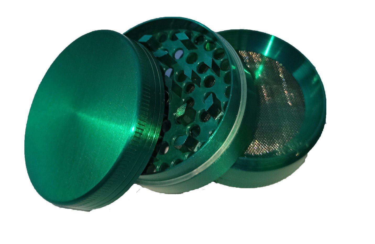 WeedShop Čtyřdílná drtička s průměrem 50 mm Barva: Zelená