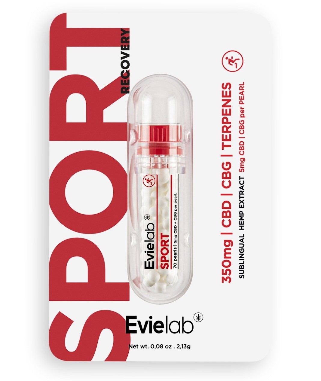 CBD perly - Sport Recovery - Evielab - 0% THC