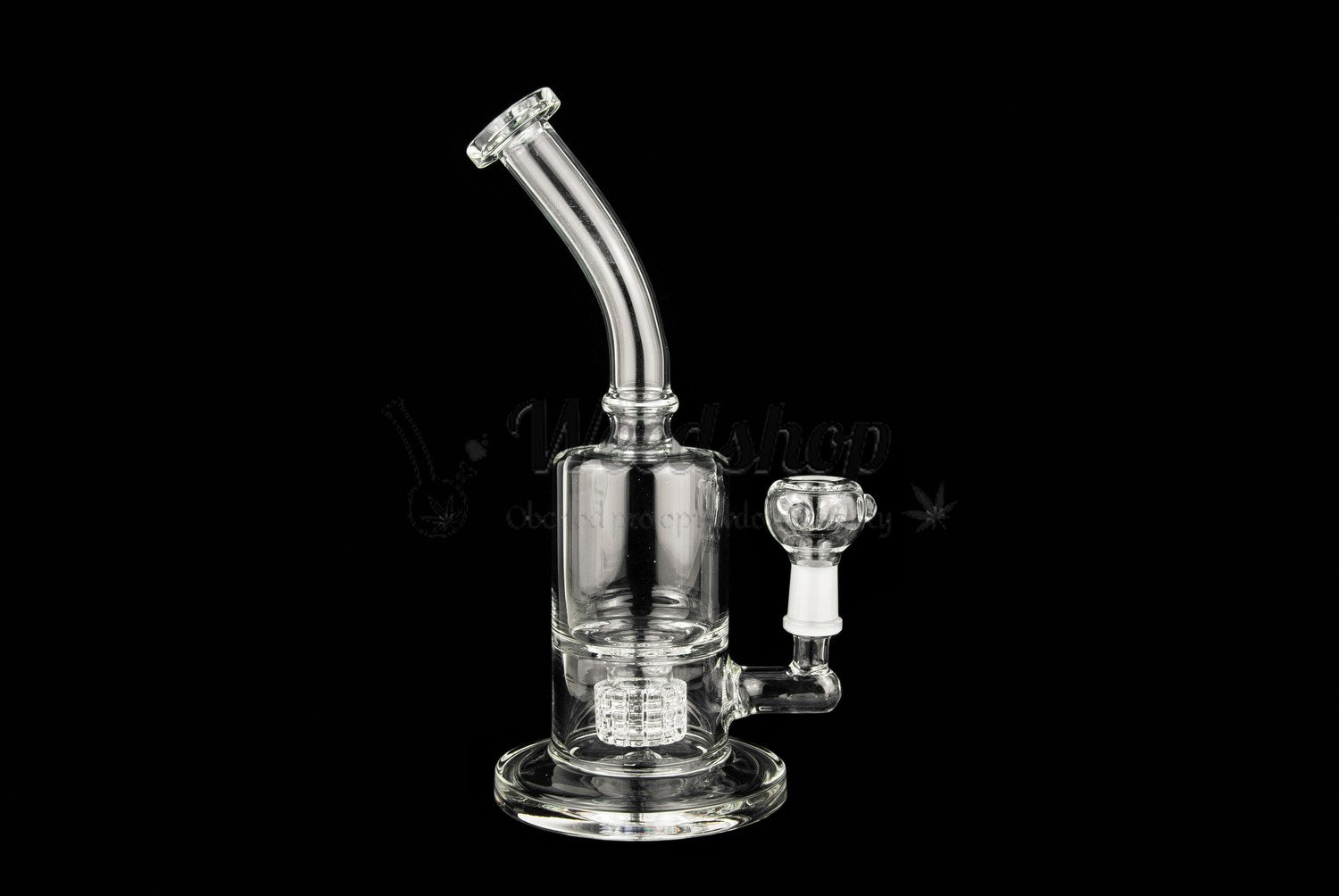 WeedShop Skleněný bong s drum perkolací 25,5 cm