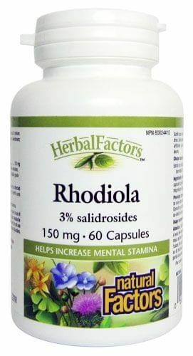 Natural factors Rhodiola extrakt (rozchodnice) 60cps