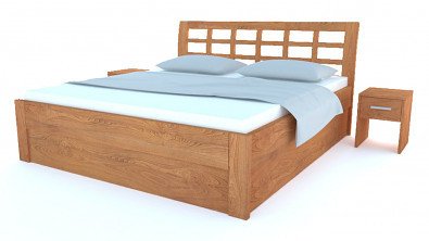 Postelia GEONA Buk postel s úložným prostorem 180x210cm