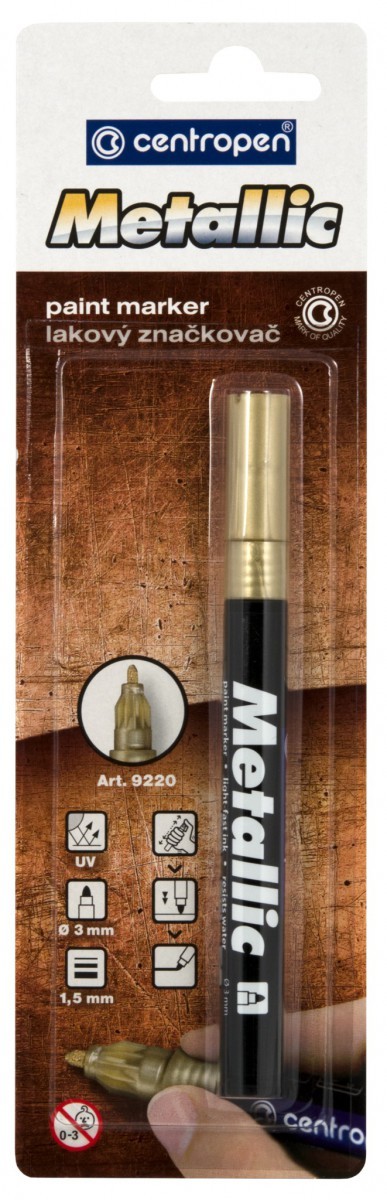 Značkovač 9220 lakový zlatý