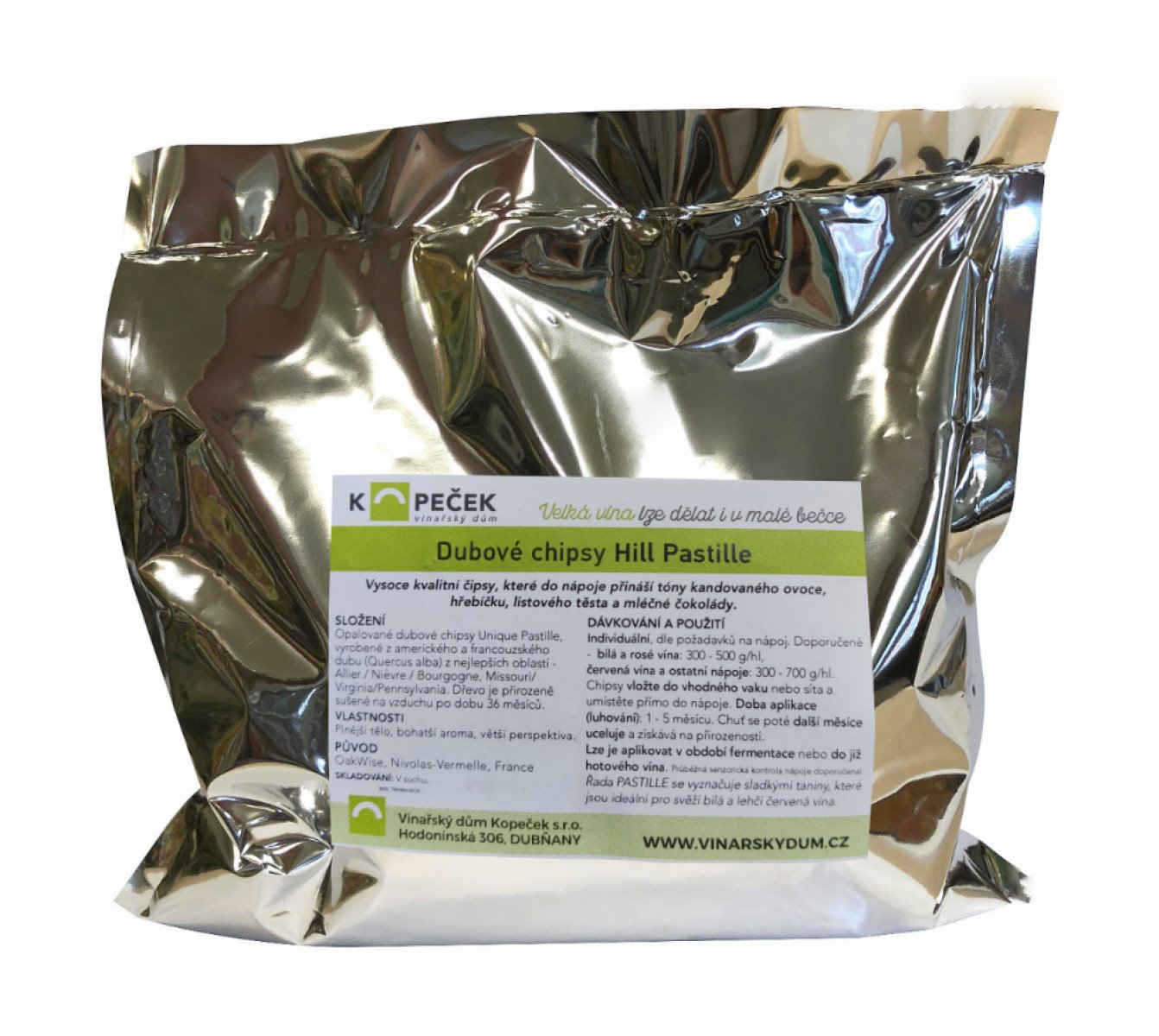 Dubové chipsy Hill Pastille 500 g