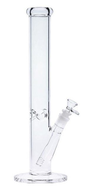 WeedShop Skleněný bong 40 cm rovný