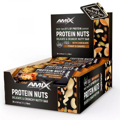 AMIX NUTRITION Amix PROTEIN NUTS BAR 40g Příchuť: Almond/pumpkin seeds