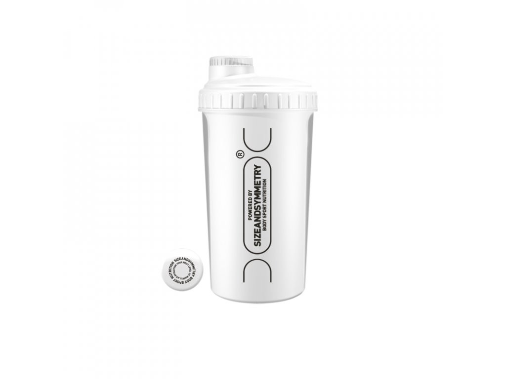 Shaker Sizeandsymmetry 700ml bílý classic