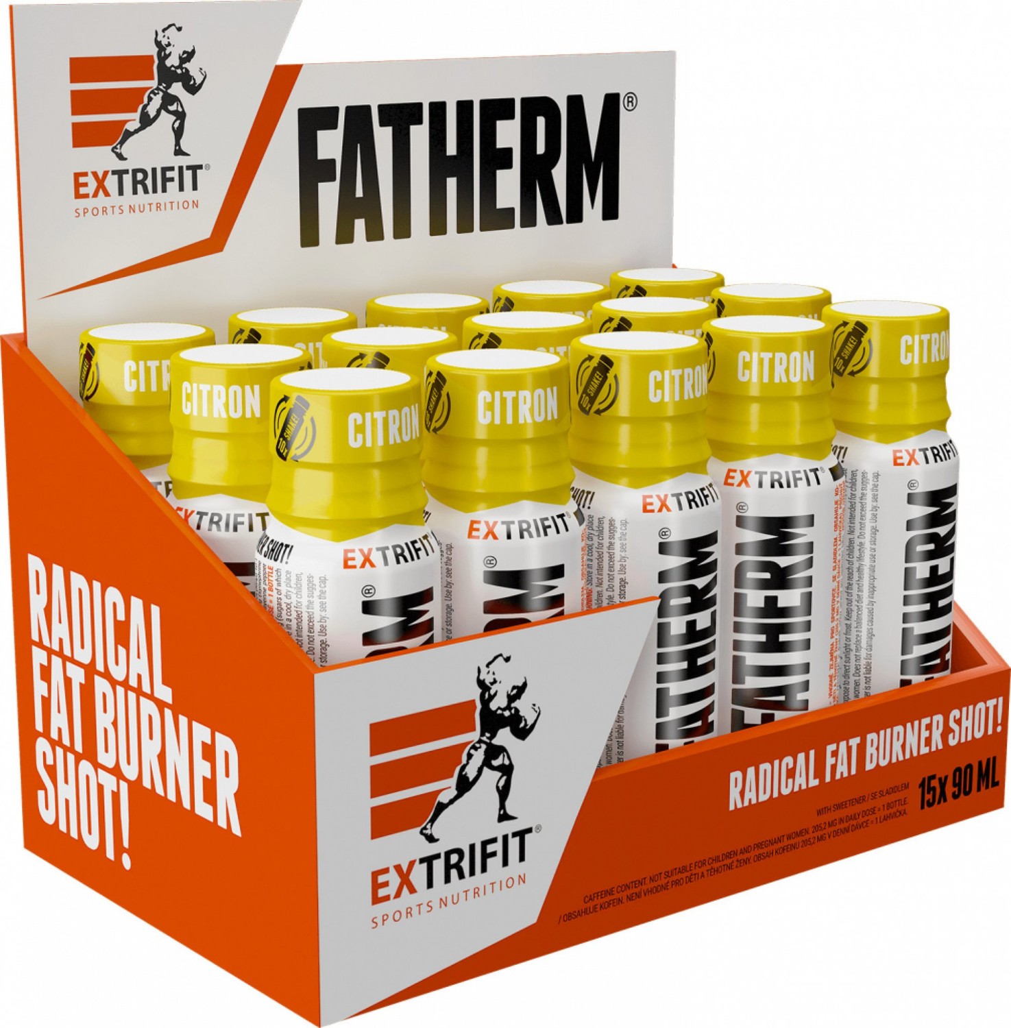 Extrifit Fatherm Shot 15 x 90 ml Příchuť: Citron