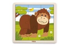 Viga Dřevěné puzzle opice