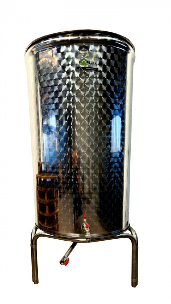 Nerezová nádrž 200 l kónické dno