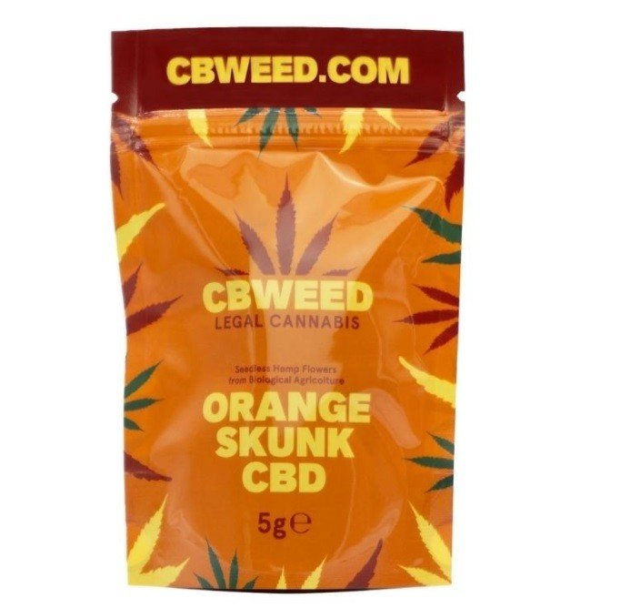 CBD konopí - Orange Skunk - CBWEED - 0,2% THC Váha: 5 g