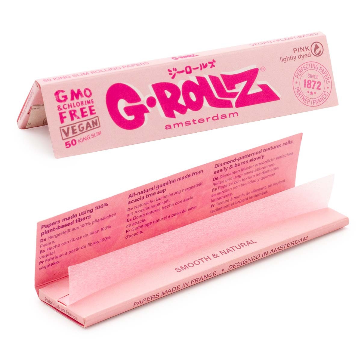 Cigaretové papírky G-Rollz Pink KS Slim