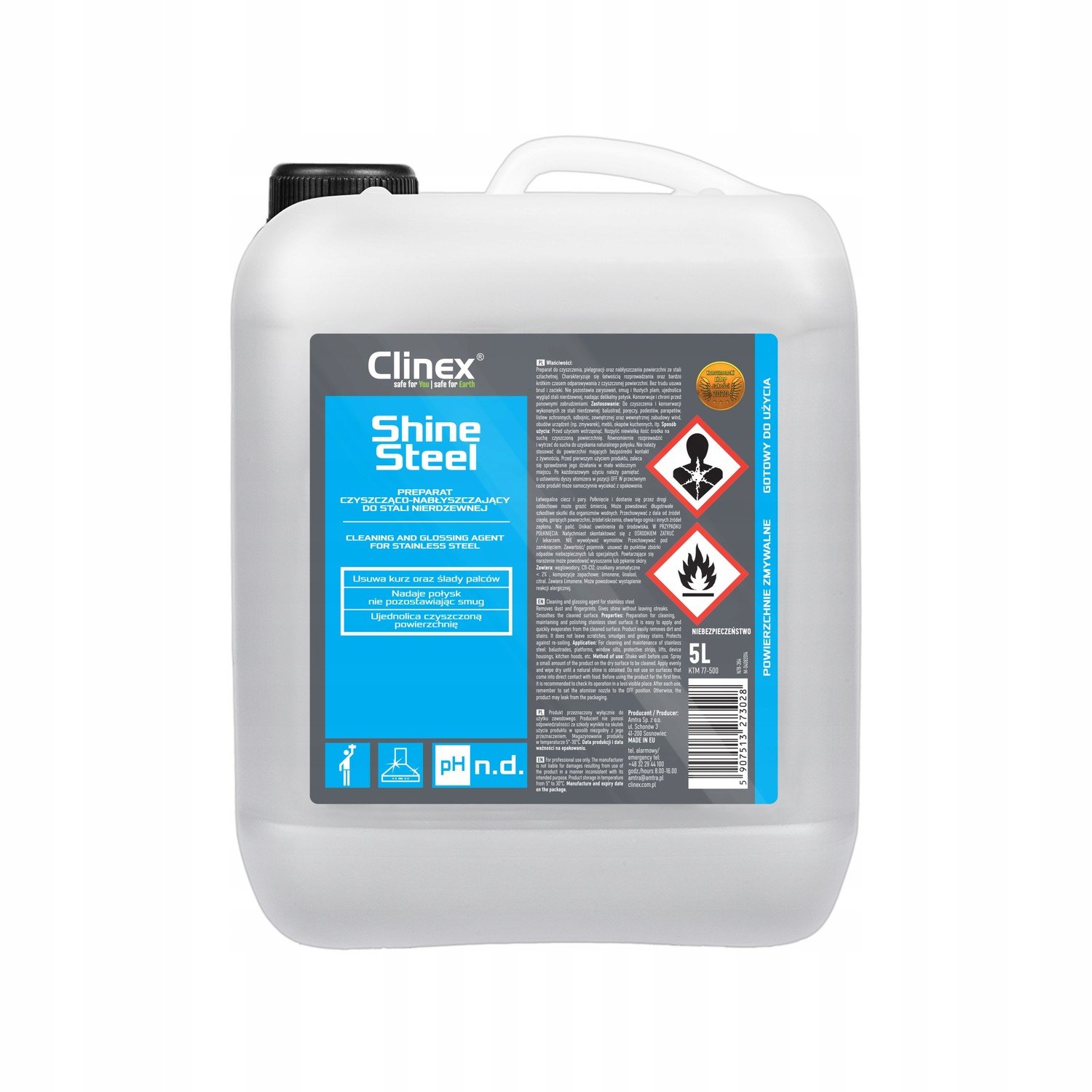 Clinex Shine Steel 5L