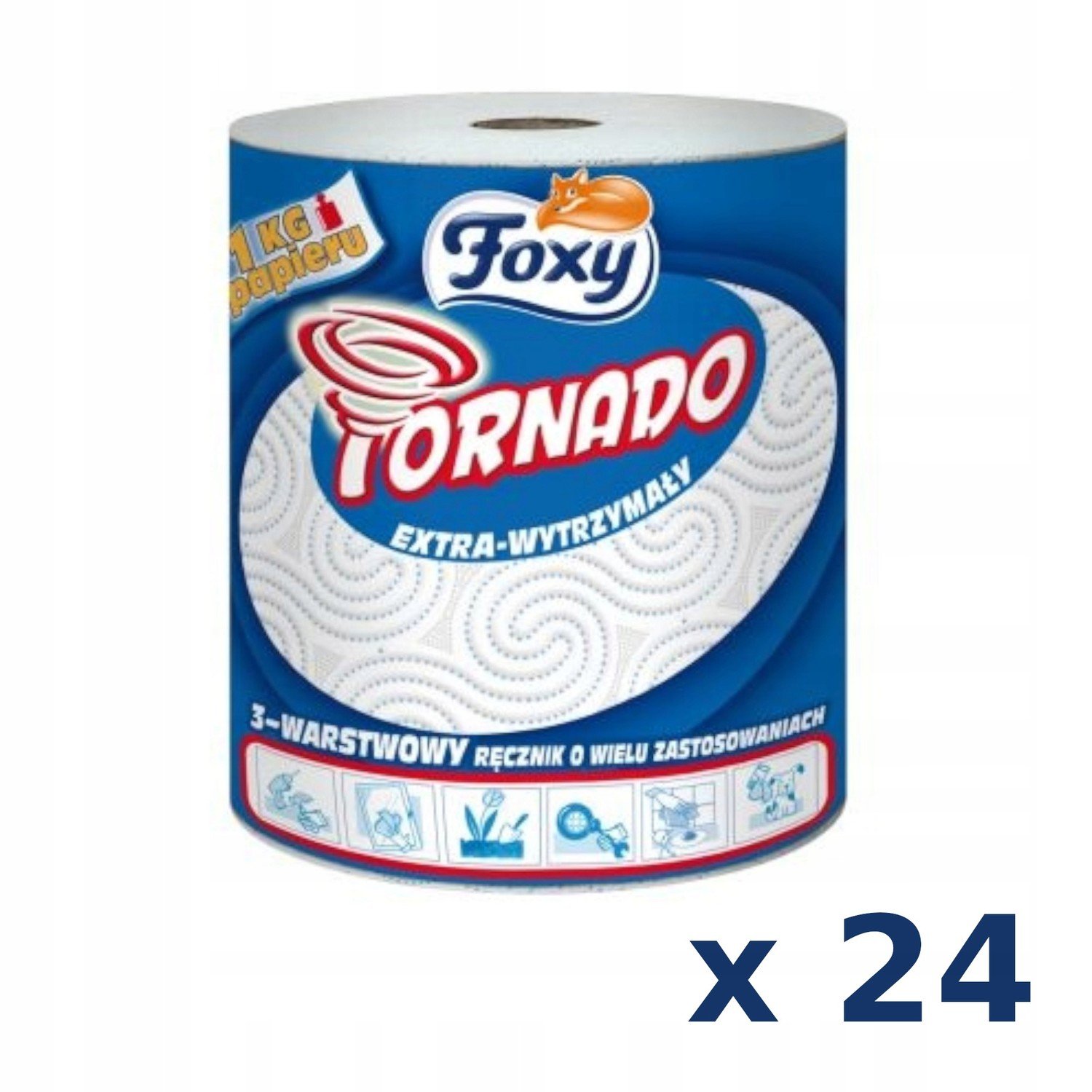 Foxy Tornado Papírový ručník 3vrstvý Kvalita