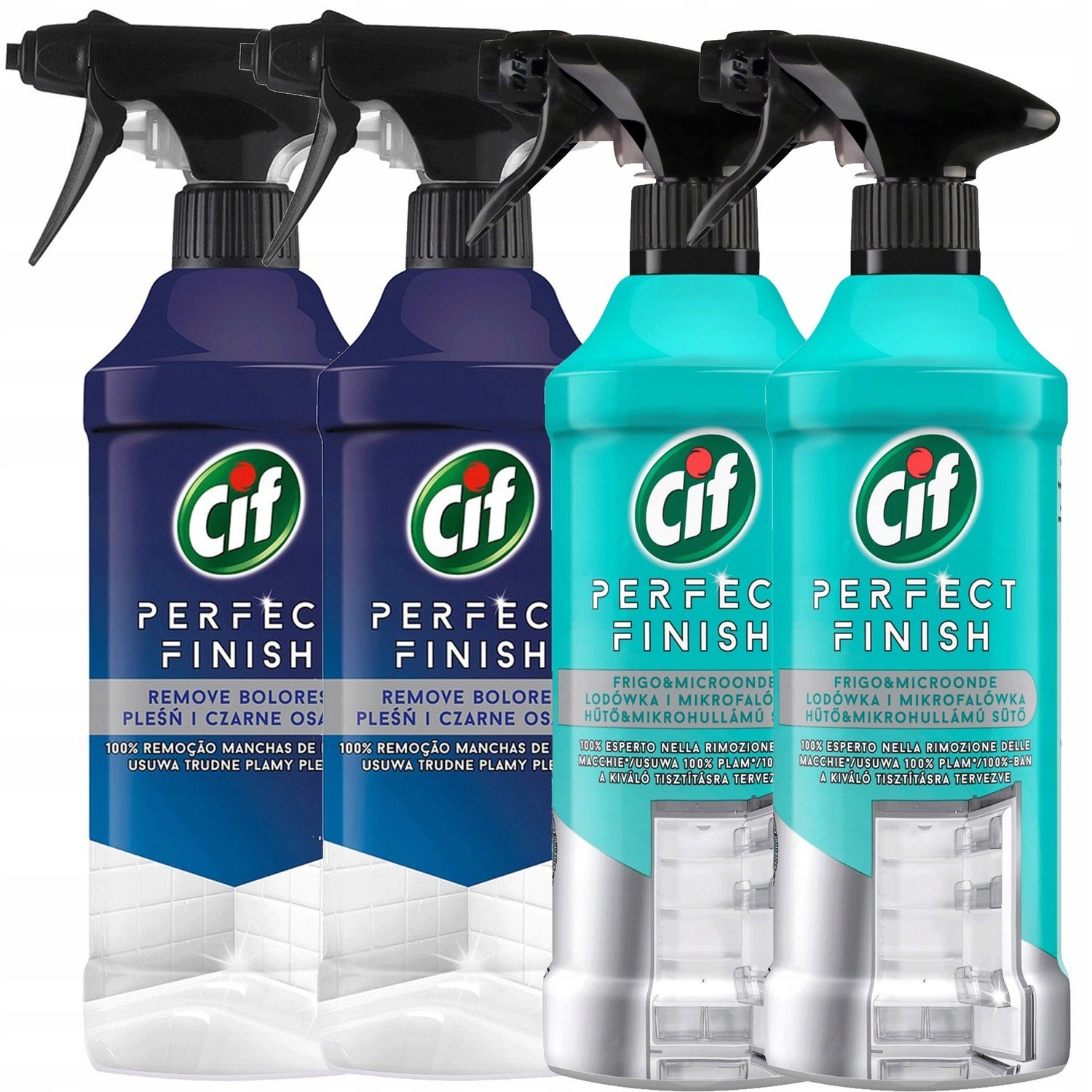 Cif Perfect Finish Set Mix Spray 4 x 435 ml