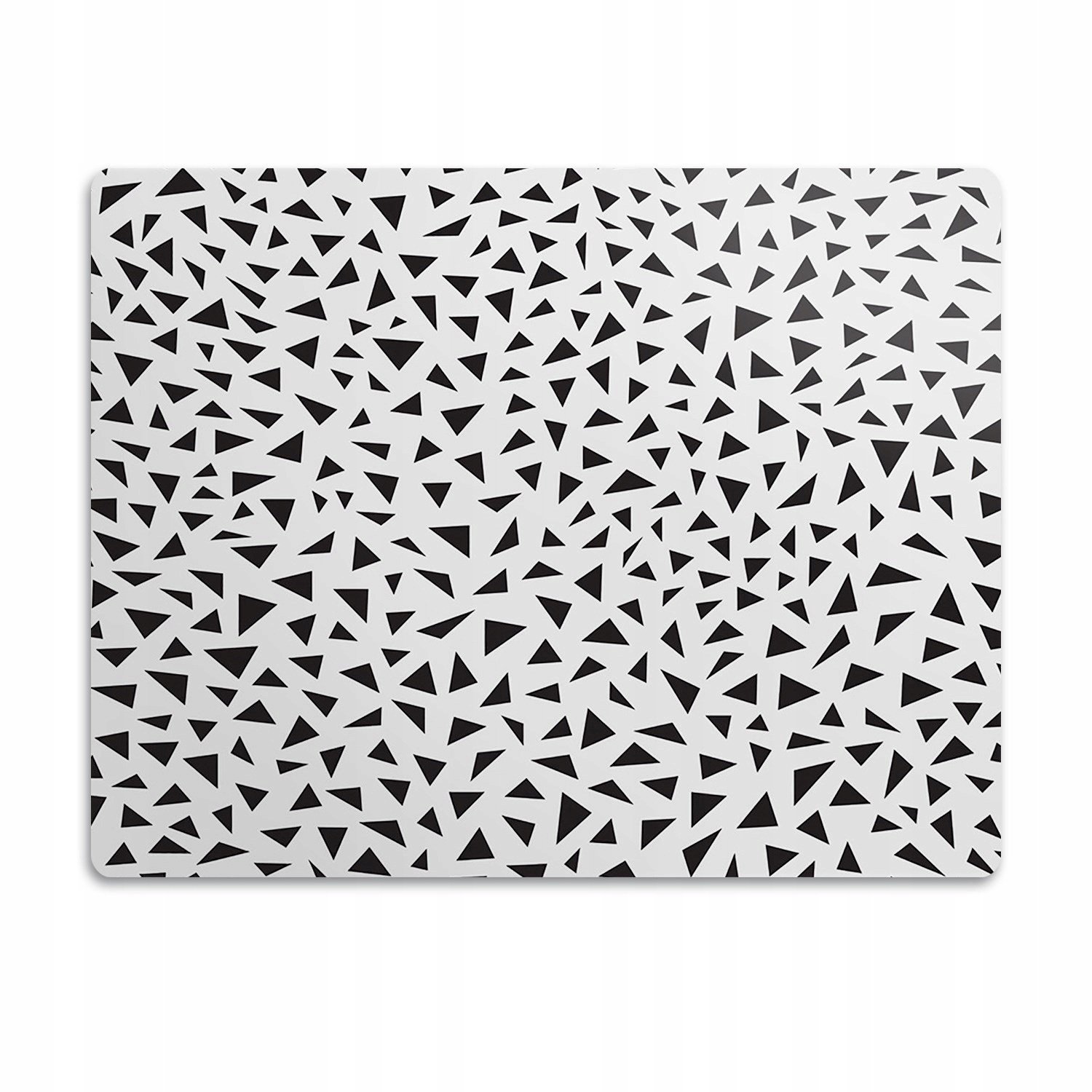 Podložka pod misky pro psa Černé trojúhelníky 90x60