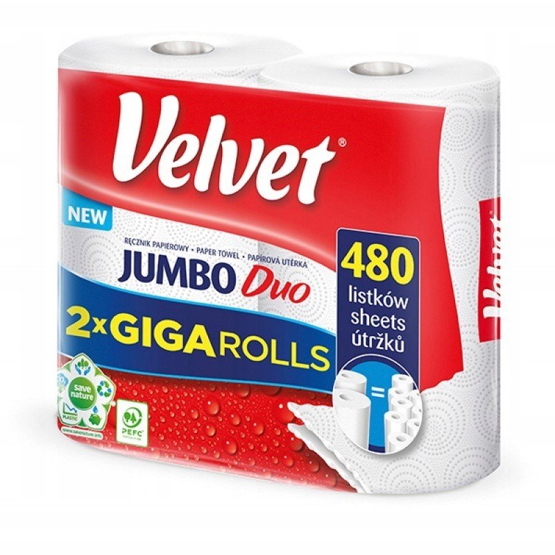 Ručník Velvet Jumbo Duo (2 kusy) 2x240 listů