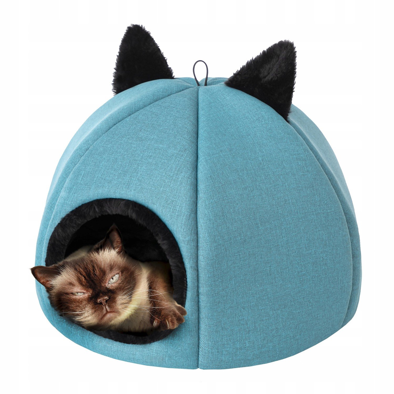 Domeček Budka pro kočky ve tvaru kočičí hlavy 40cm