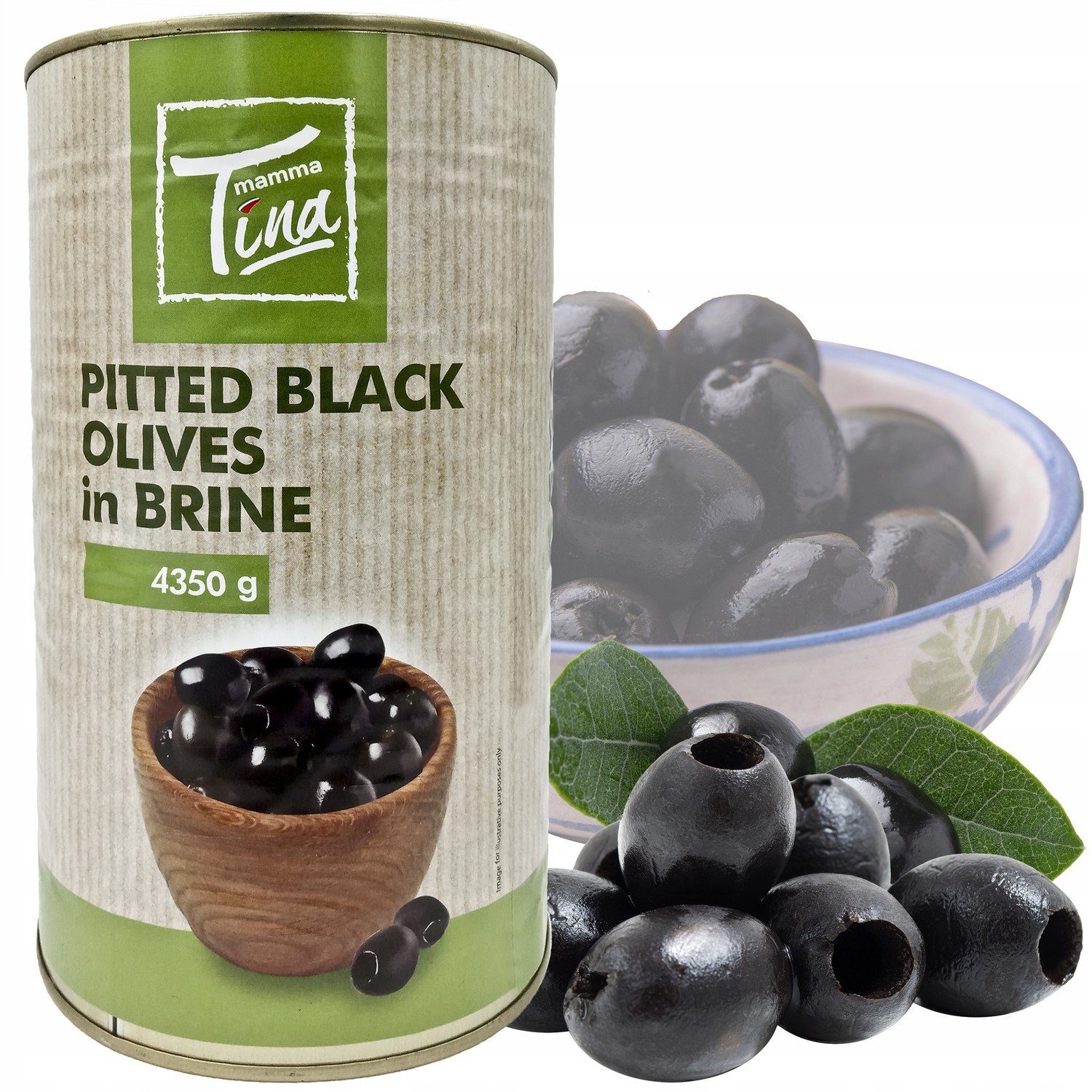 Olivy Černé Drilované 28/32 Plechovka 4350G