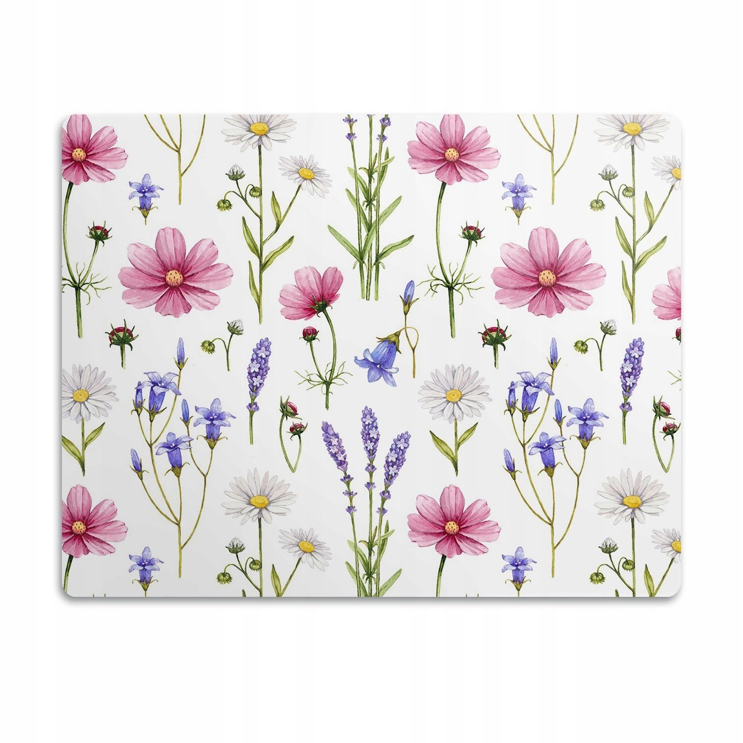 Ochranná podložka pod misku Sedmikrásky rostliny 90x60 cm