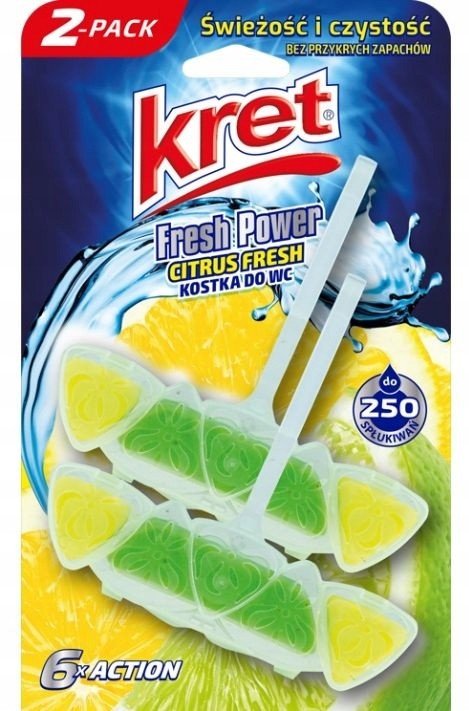 Kret Kostka Na Wc Košík 2 x 40g /citrus Fresh/
